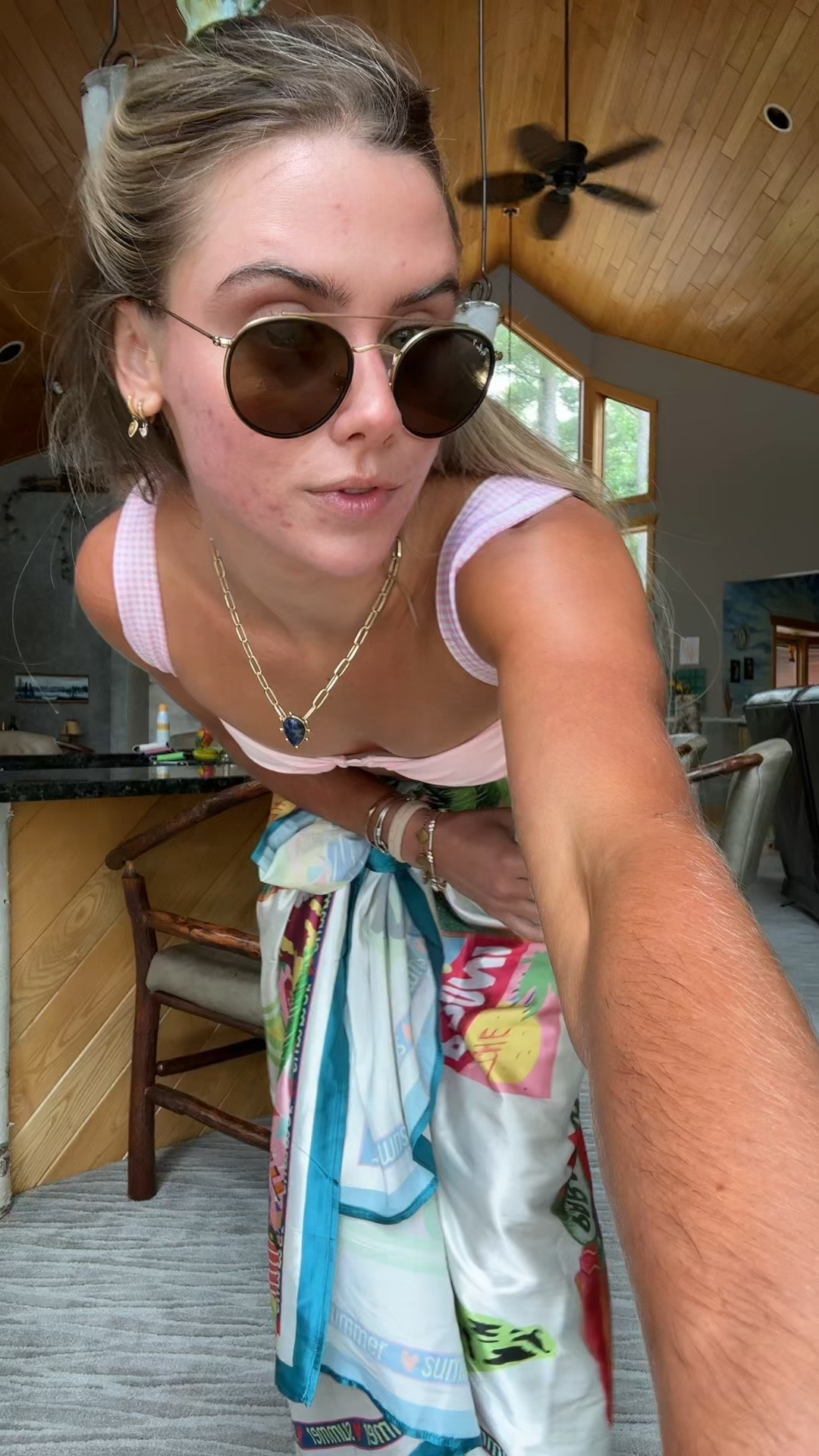 My bikini is from strawberry milk mob. My sarong is Amazon Women's Beach Swimwear Printed Long Sarong Coverups Bathing Suit Pareo Large Pashmina Wrap Skirt. My flip flops are Archie’s. My necklace is James Michelle my code is SLOANE  

#LTKSwim #LTKSaleAlert #LTKFindsUnder50