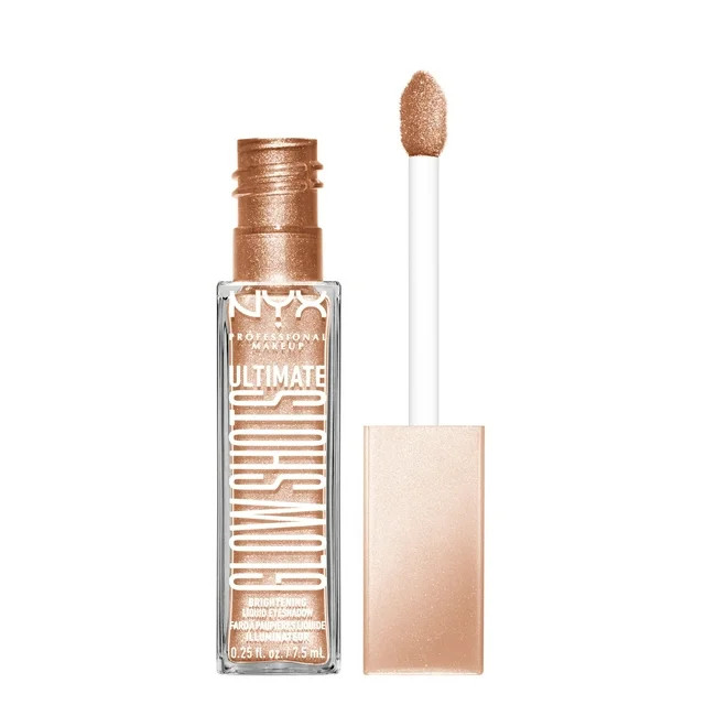 NYX Professional Makeup Ultimate Glow Shots Shimmer Liquid Eyeshadow, Highkey Lychee | Walmart (US)