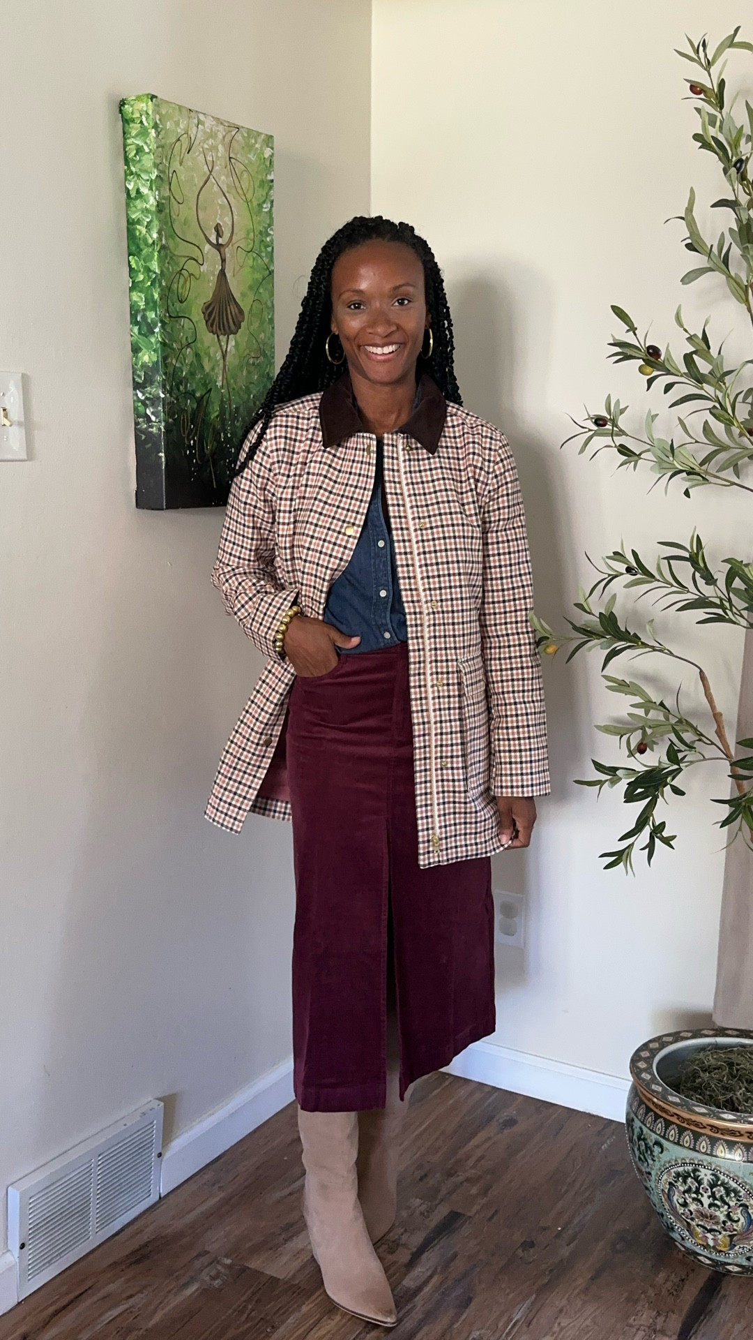 Loft finds wearing size XS in jacket and 24P in skirt 

#LTKSaleAlert #LTKFallSale