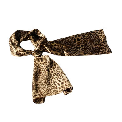 Slickblue Coffee Leopard Pattern Silk Scarf – Soft, Lightweight & Chic Women's Fashion Accessory | Target