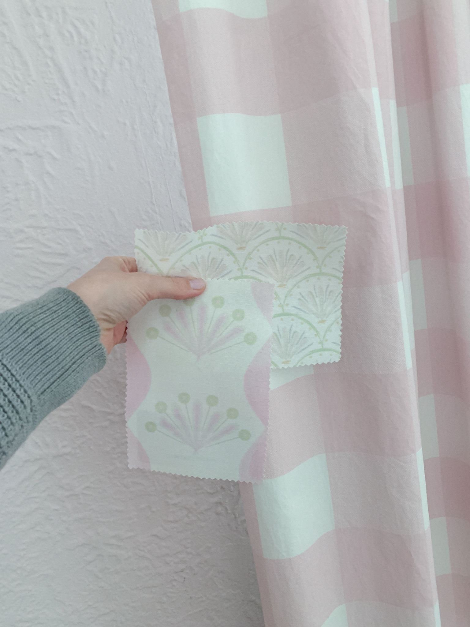 Already starting to think about Sloane’s big girl room!  I received these fabric samples in the mail and I adore them. Will be perfect for pillows on her bed. Doing a pink and green room for her 

#LTKkids #LTKhome