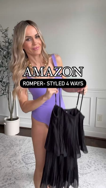 Amazon pleated romper - available in xs-xxl and 12 colors! (Wearing xs)

Perfect for vacation outfit, date night outfit, country concert outfit or an elevated casual outfit. #LTKfindsunder50 



#LTKOver40 #LTKFindsUnder50 #LTKStyleTip