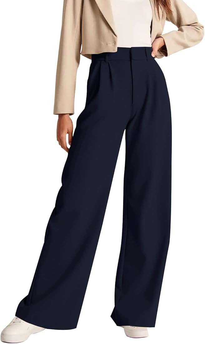 NIMIN High Waisted Work Pants for Women Business Casual Outfits 2024 Office Dress Pants Trousers ... | Amazon (US)