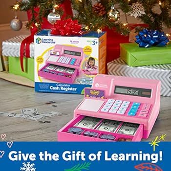 Pretend & Play Calculator Cash Register, Pink | Amazon (US)