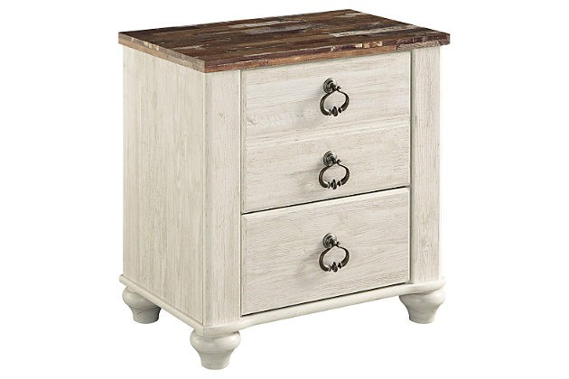 Willowton 2 Drawer Nightstand | Ashley Homestore
