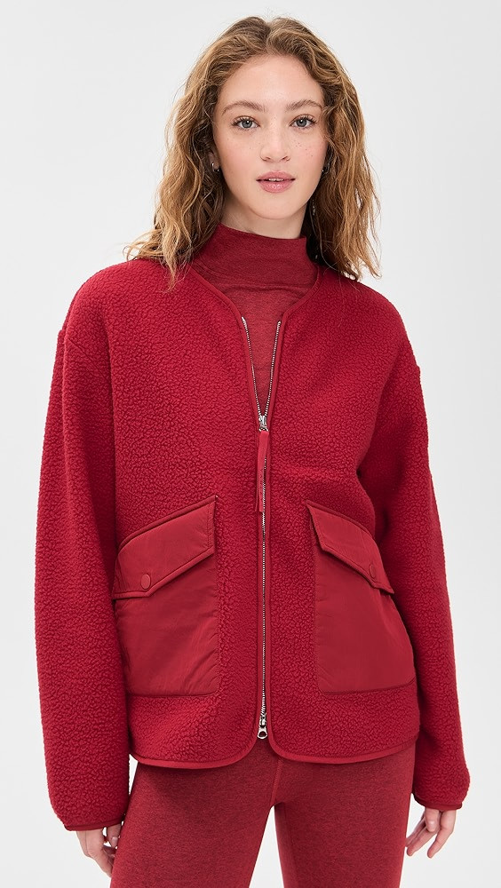Marina Collarless Fleece Jacket | Shopbop