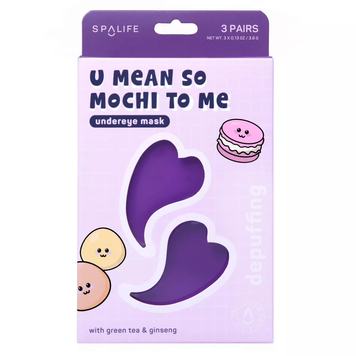 SpaLife Undereye Mask U Mean So Mochi To Me - 3ct | Target