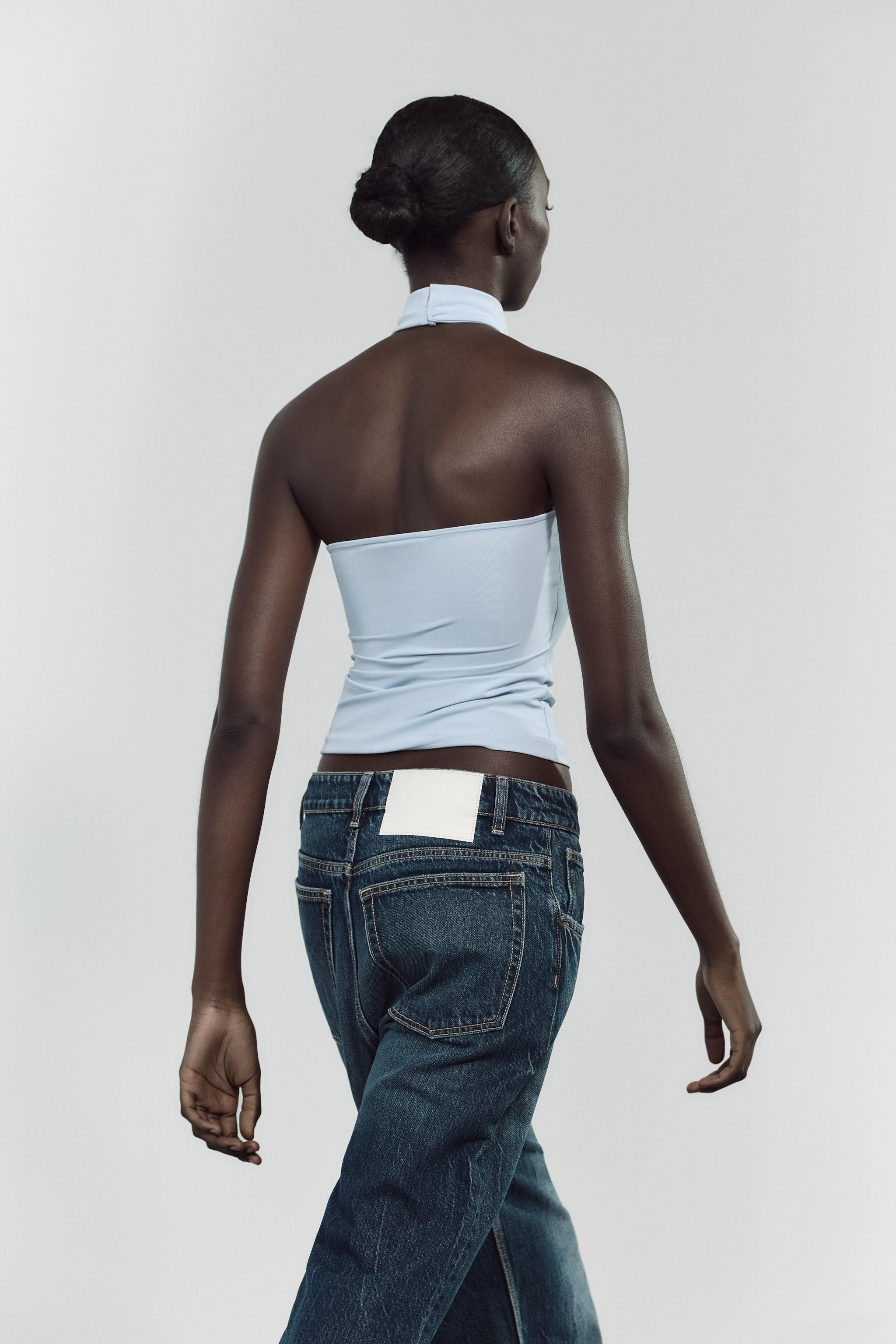POLYAMIDE HALTER TOP | Zara US