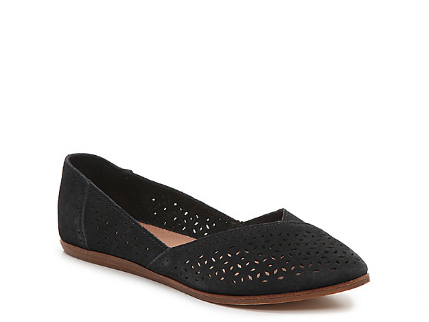 TOMS Jutti Flat - Women's - Black | DSW