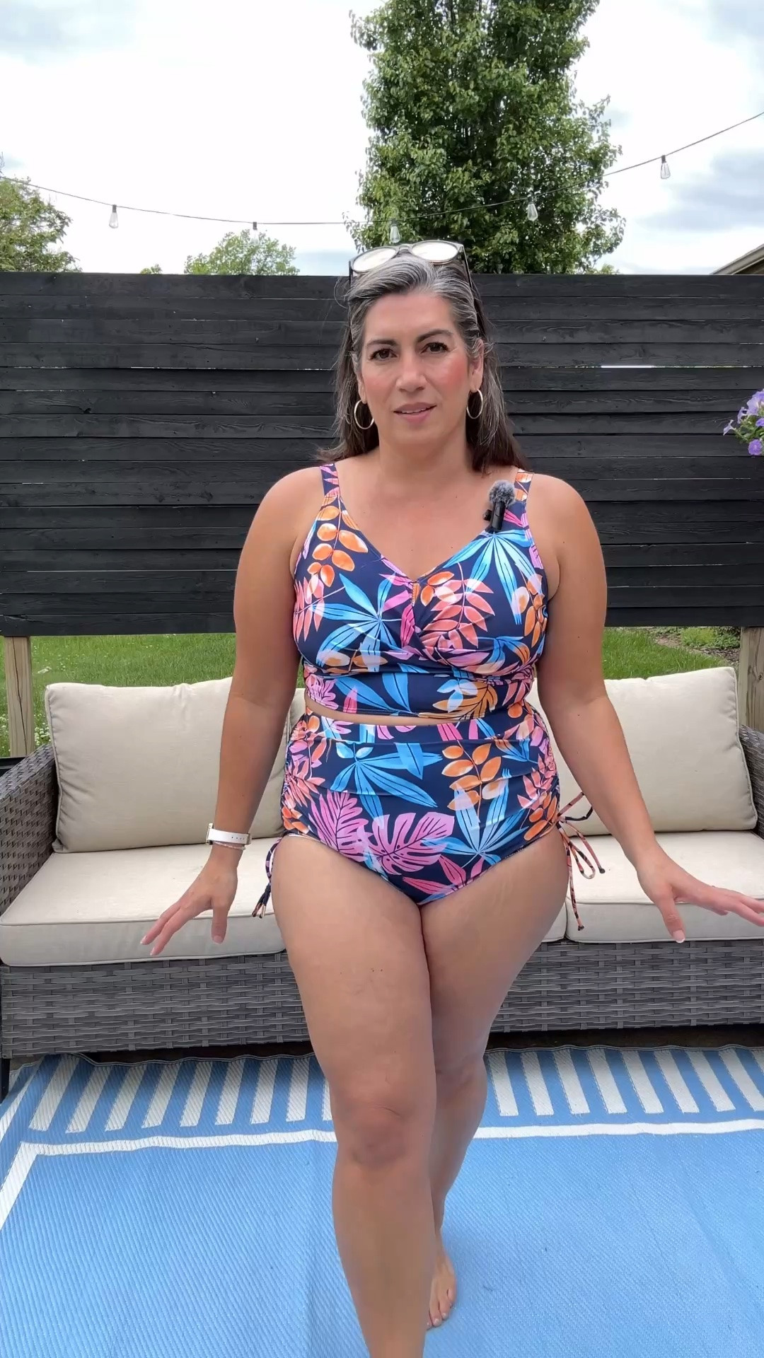 This two piece swim suit hugs the curves in all the right ways. 💕🌴Has adjustable straps on top and adjustable ties on the bottom. Available in sizes 10-30 ✨

Follow @nicholebabinec for more mid to plus size fashion ideas.

#LTKSwim #LTKMidsize #LTKPlusSize