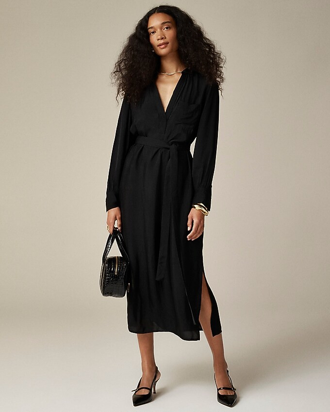 Bungalow dress in drapey viscose twill | J. Crew US