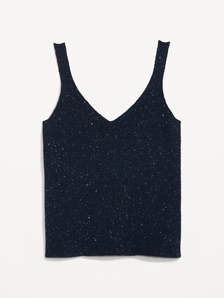 Speckled-Yarn Rib-Knit Tank Top for Women | Old Navy (US)