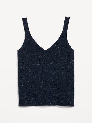 Speckled-Yarn Rib-Knit Tank Top for Women | Old Navy (US)