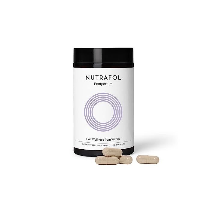 Nutrafol Postpartum Hair Growth Supplement With Clinically Effective, Breastfeeding-friendly Ingr... | Amazon (US)