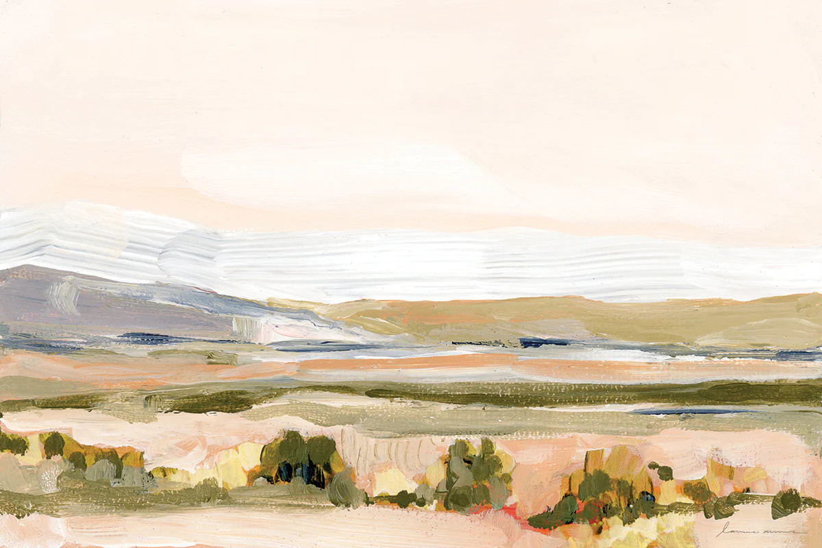 LOWLAND Large Wall Art Abstract Landscape Painting Laurie Anne Gonzalez | Juniper Print Shop