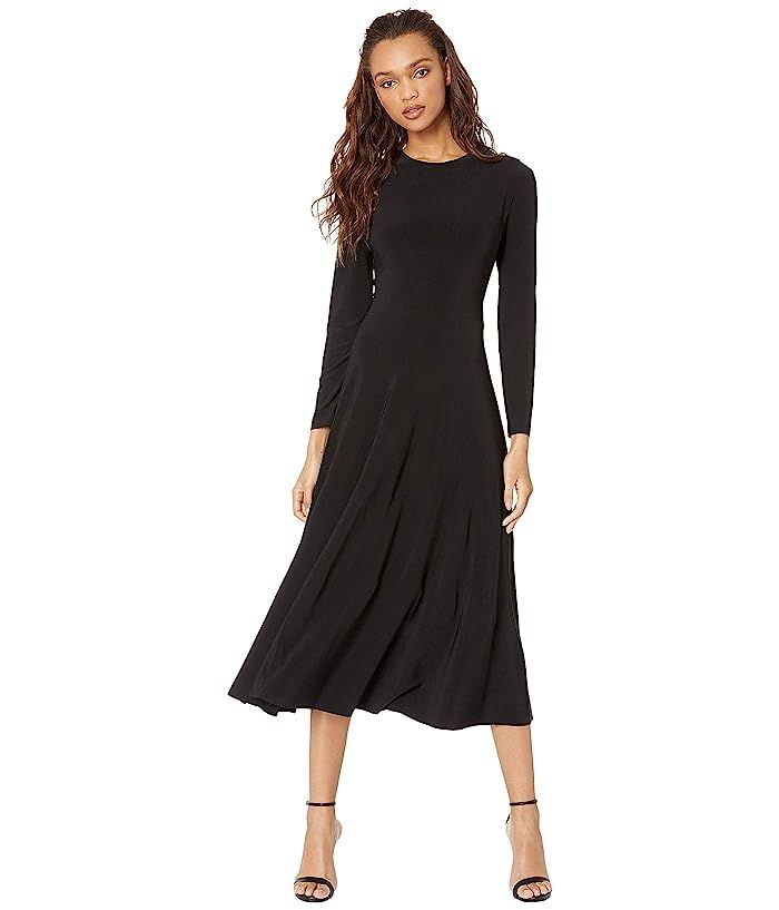Norma Kamali Long Sleeve Flared Dress | Zappos