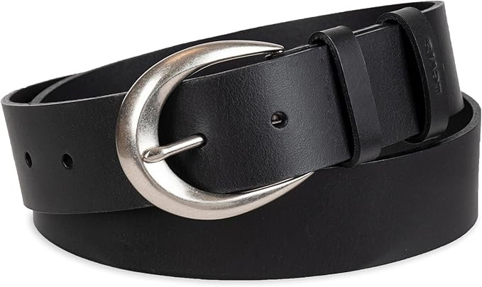 Levi's Women's Casual Soft Leather Jean Belt with Rounded Buckle | Amazon (US)