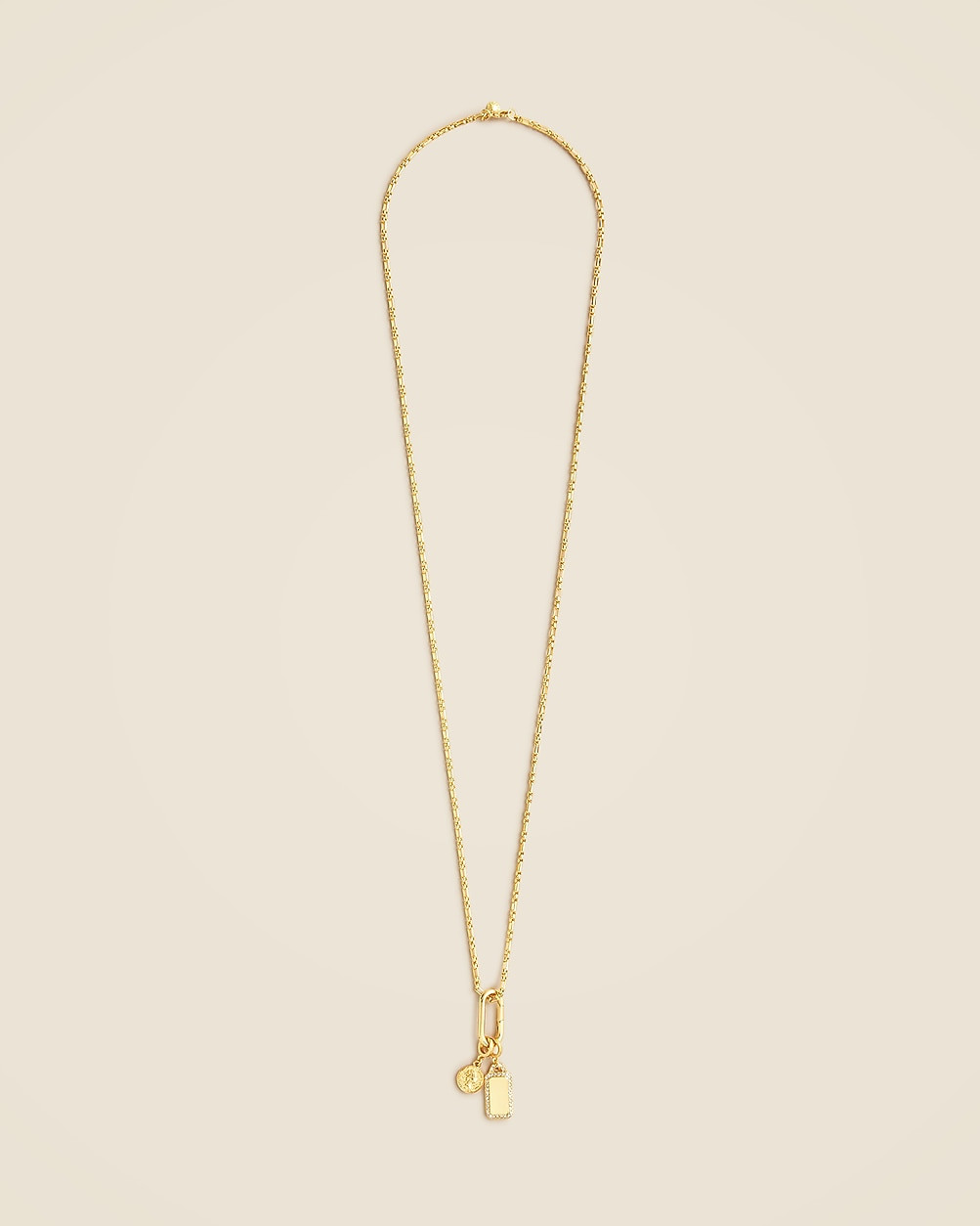 Long charm carabiner necklace | J. Crew US
