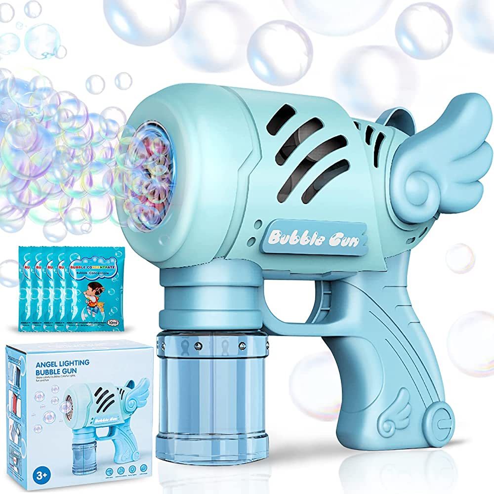 Bubble Machine Gun, Bubble Gun with Colorful Lights, Leak-Proof Design TIK Tok Foam Maker Guns To... | Amazon (US)