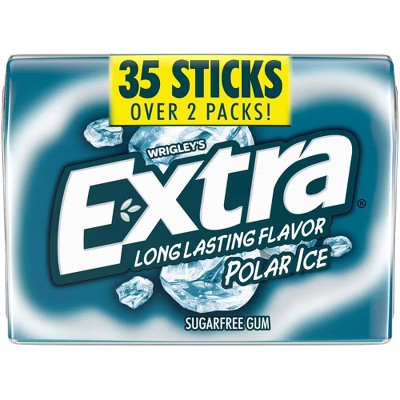 Extra Sugar-Free Polar Ice Mint Chewing Gum - 35ct | Target