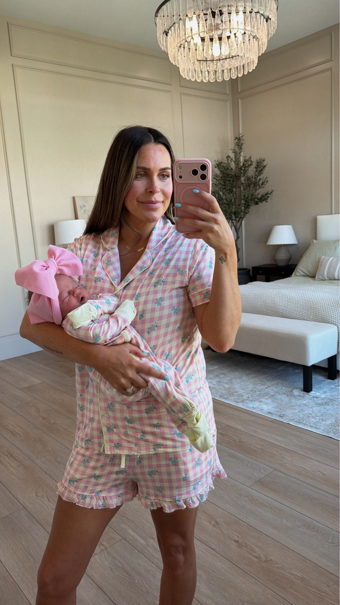 Mommy + me matching Jammies 🌸🩵💛🫶🏼

#LTKmomlife