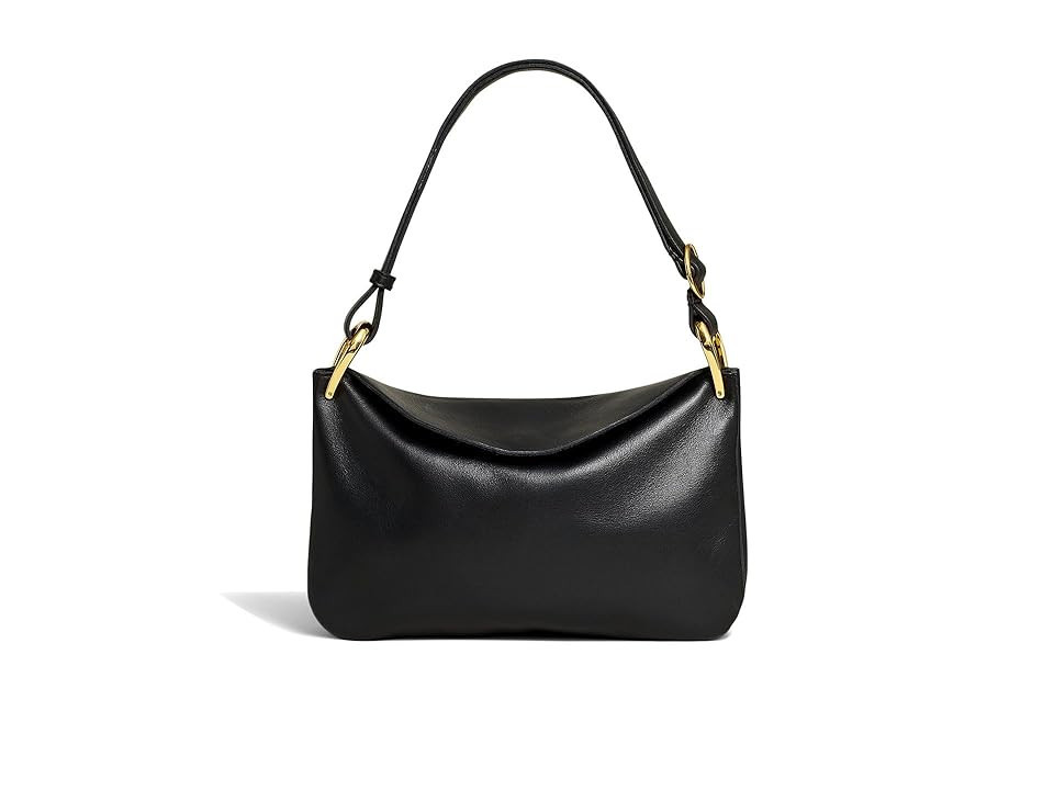 Madewell Soft Lid Shoulder Bag (True Black) Shoulder Handbags | Zappos