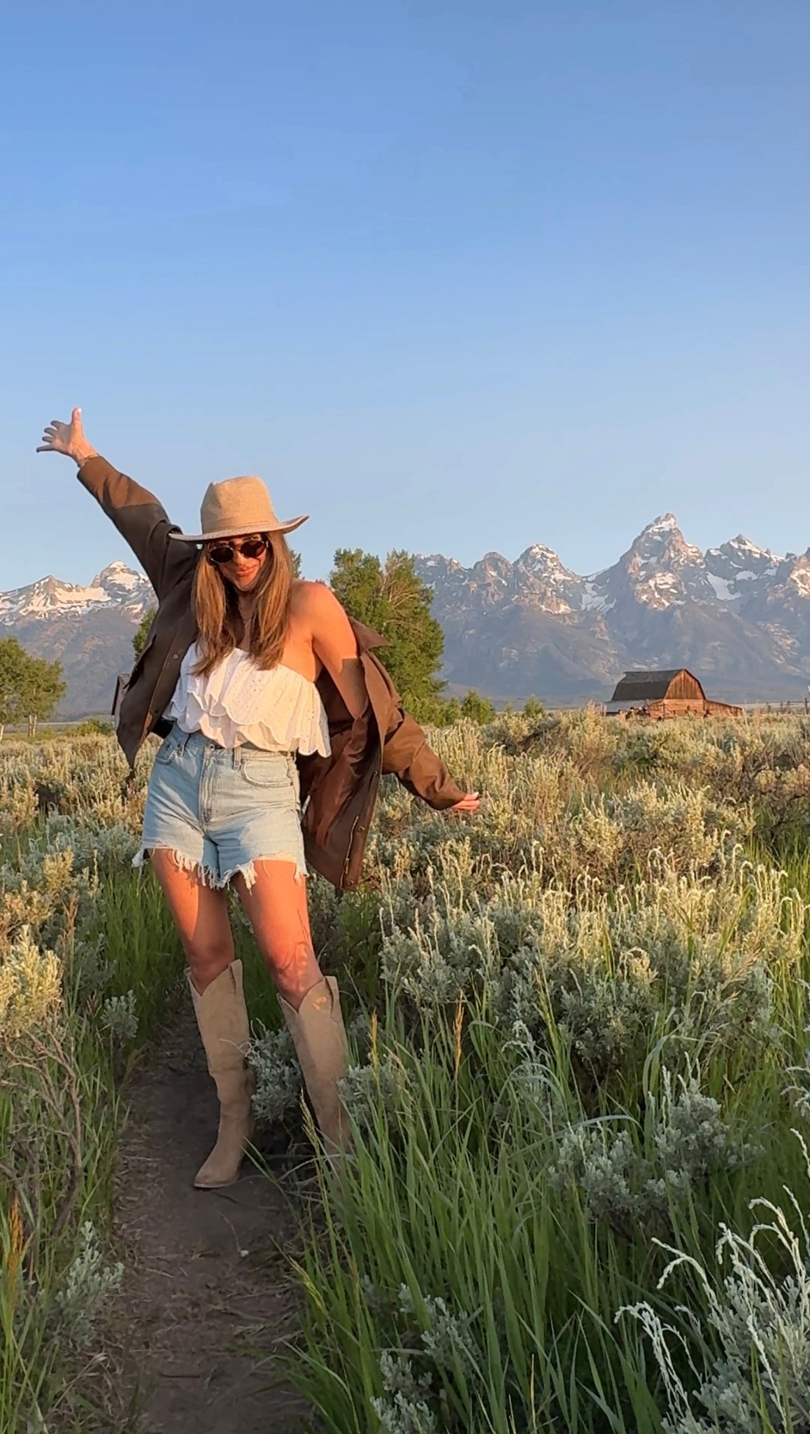 What I wore in Jackson hole + hiking day/night 1. Mostly small tops and med bottoms! Tts boots. 

Morman row outfit, Jackson hole outfits 

#LTKStyleTip #LTKSeasonal #LTKFindsUnder100
