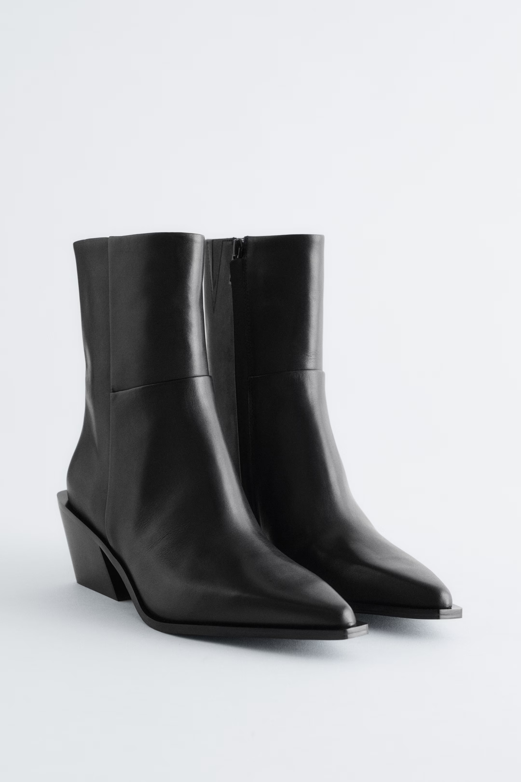 Sleek Leather Cowboy Boots | H&M (UK, MY, IN, SG, PH, TW, HK)