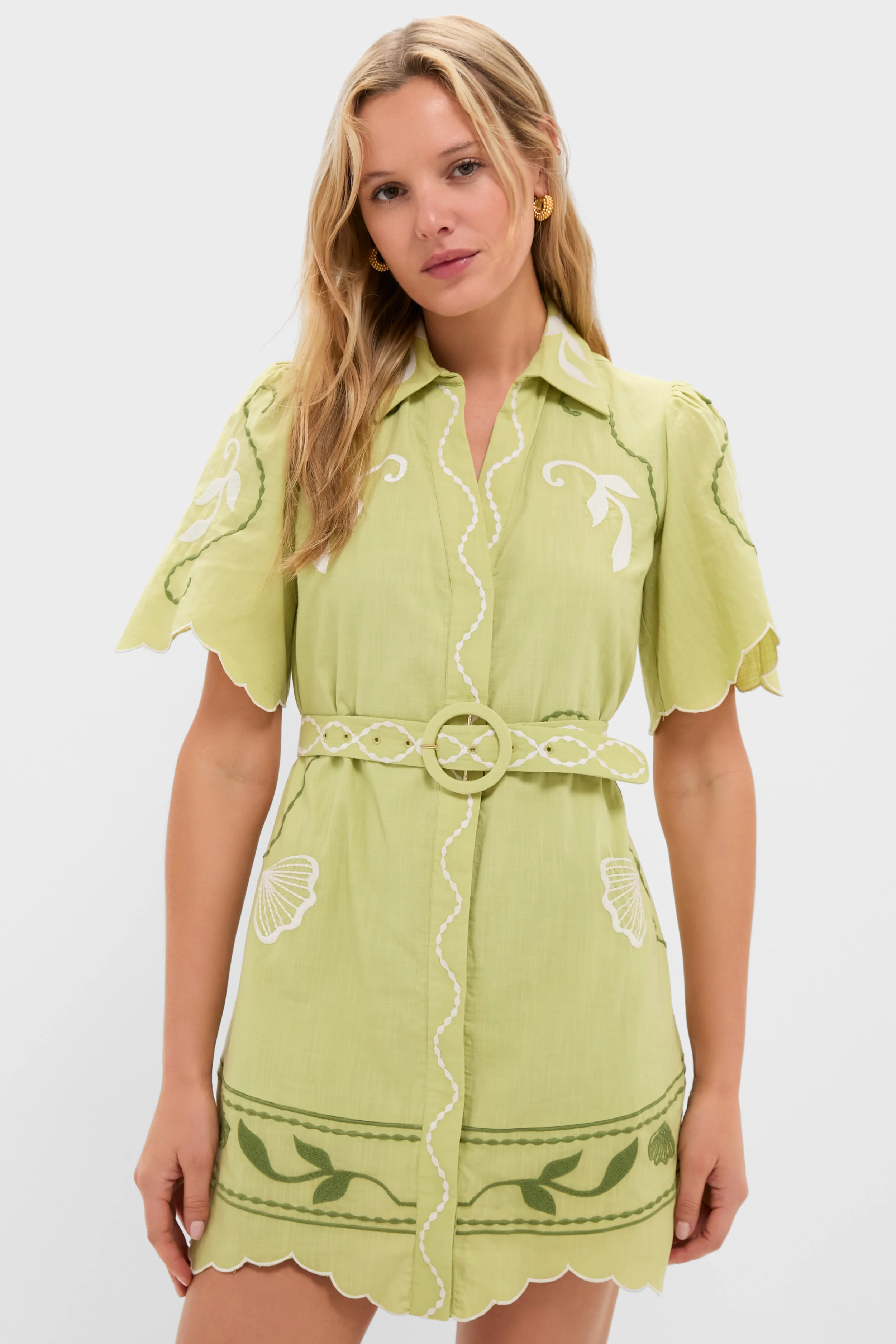 Pastel Mint Poppy Mini Dress | Tuckernuck (US)