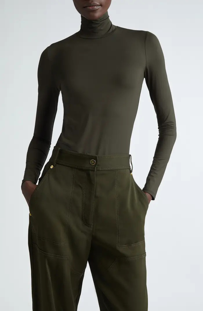 St. John Collection Nuda Jersey Turtleneck Top | Nordstrom | Nordstrom