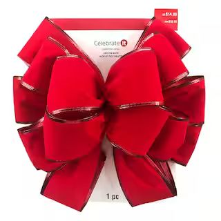 20.5" Red Velvet Tree Topper Bow By Celebrate It™ Christmas | Michaels® | Michaels Stores