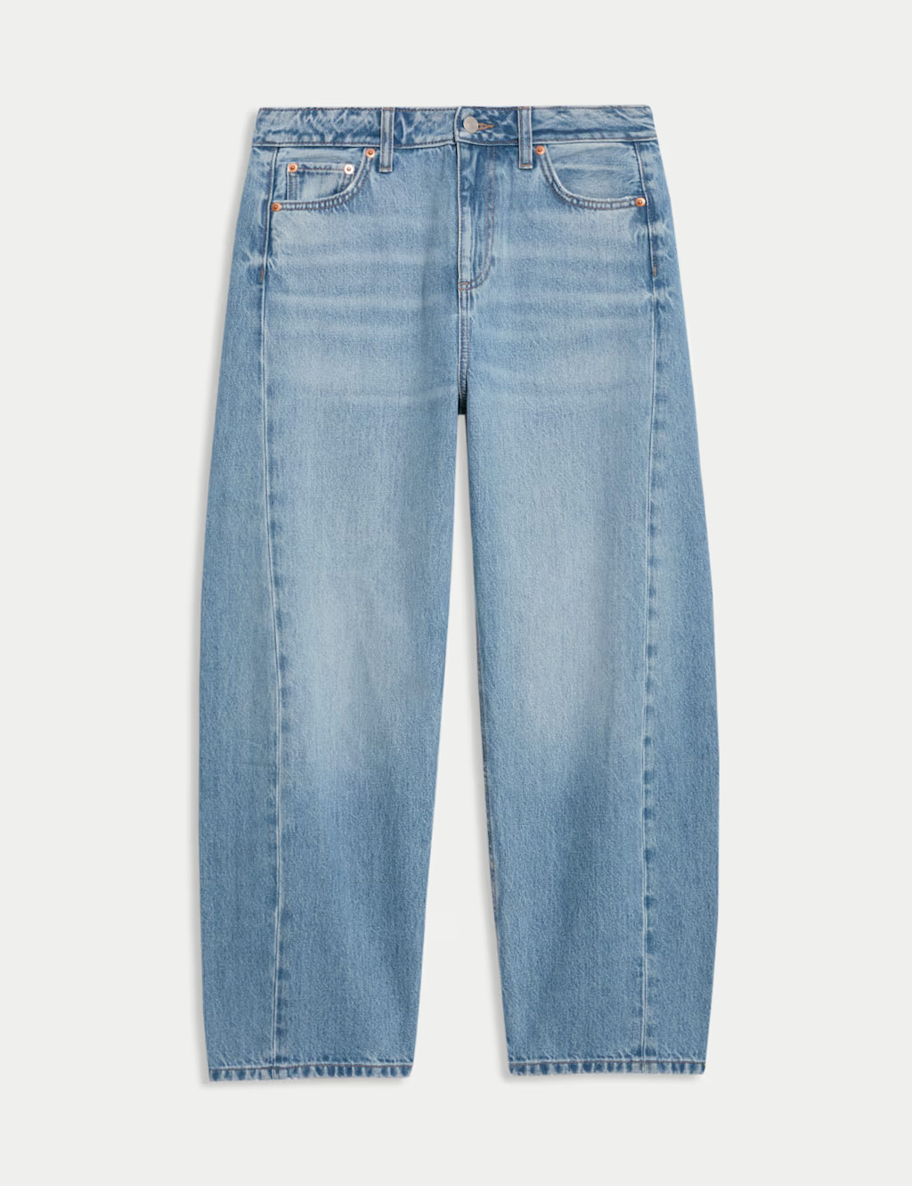 Mid Rise Barrel Jeans | Marks & Spencer (UK)