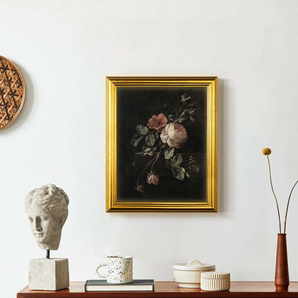 Vintage Floral Print CXII -Framed Print | Wayfair North America