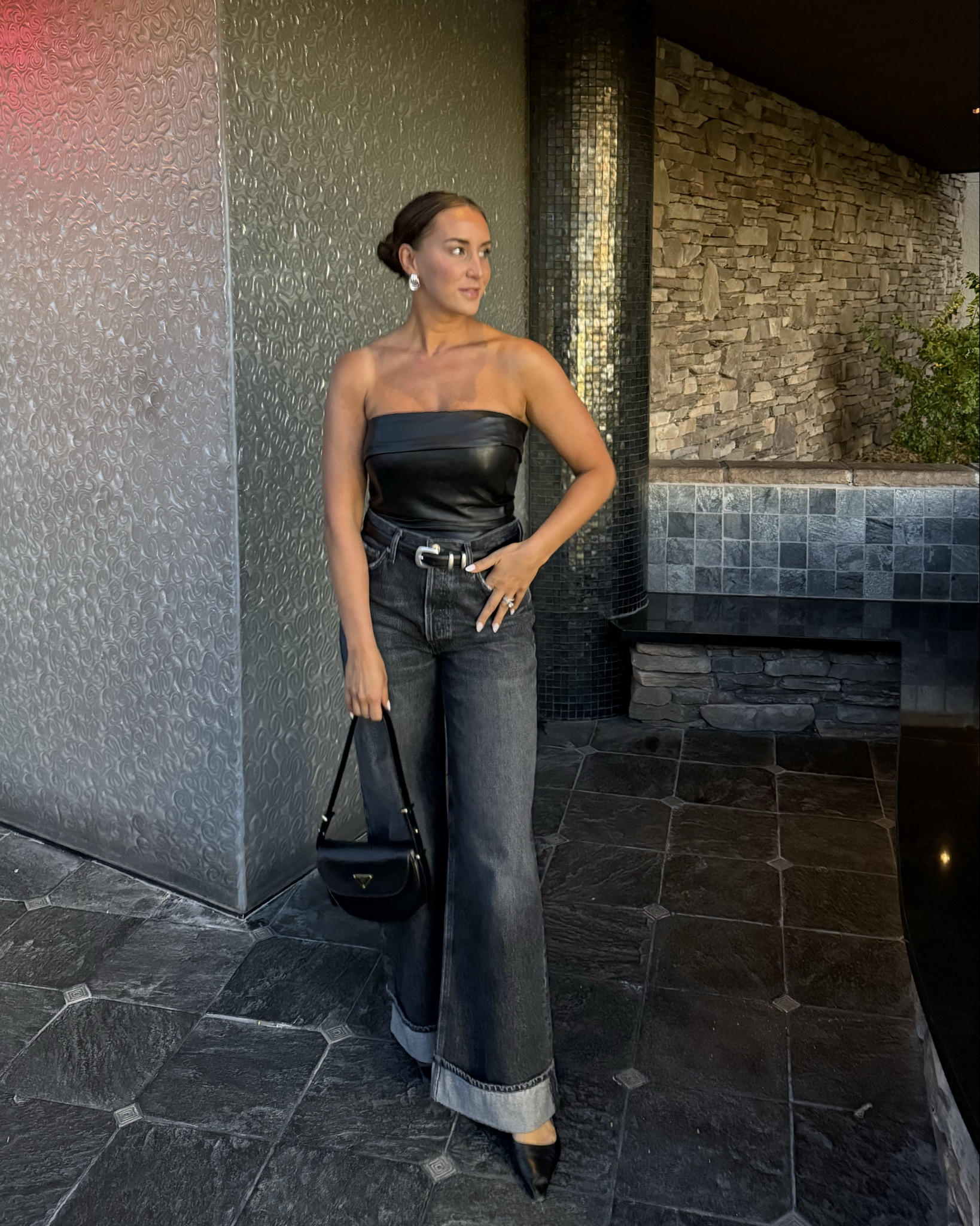 Scottsdale night 2 outfit 🖤

It’s the time of the month so I reached for an outfit I know I feel good in.

Top: M (need a large)
Denim: 29

#LTKStyleTip #LTKSeasonal #LTKItBag