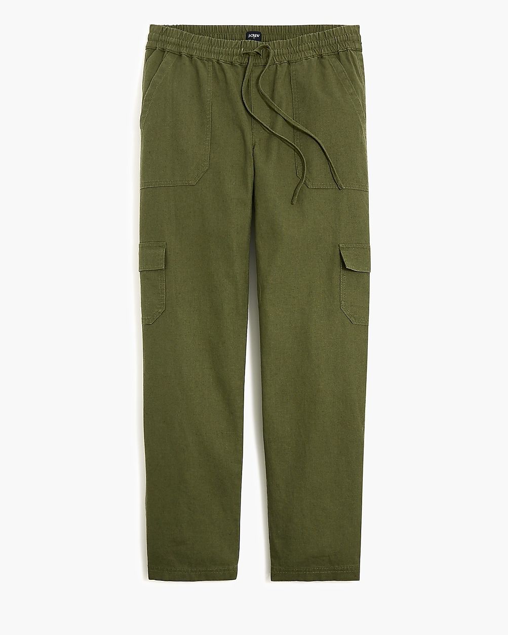 Linen-blend cropped cargo pant | J.Crew Factory