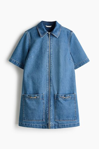 H & M - Zip-Front Denim Dress - Blue | H&M (US + CA)
