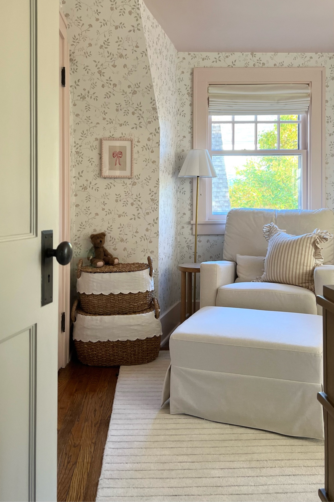 Added a rug to baby girl’s nursery 💕 #nursery 

#LTKFamily #LTKHome #LTKBaby