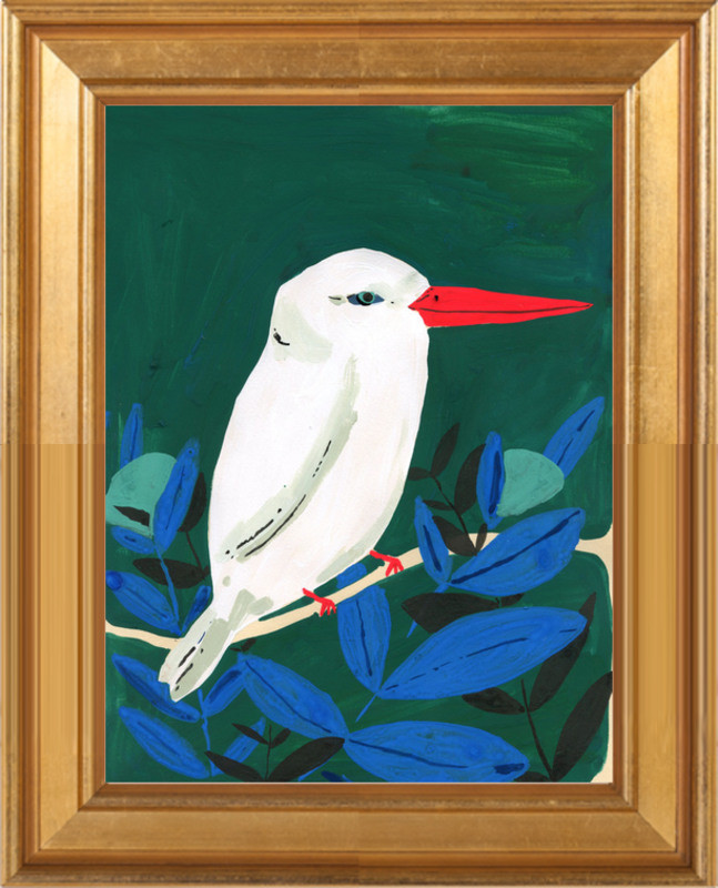 White Kingfisher | Artfully Walls
