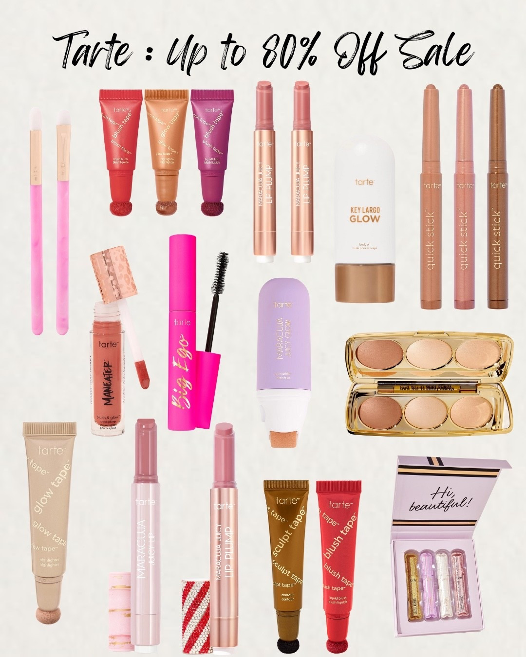 Tarte Up To 80% Off Sale / Tarte Sale / Tarte Makeuo / Beauty Finds / Tarte Must Haves

#LTKSaleAlert #LTKBeauty #LTKFindsUnder50