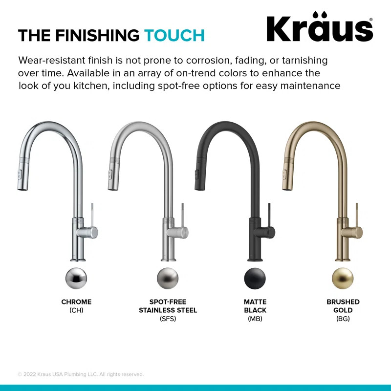 Kraus Oletto Single Handle High-arc Kitchen Faucet | Wayfair North America
