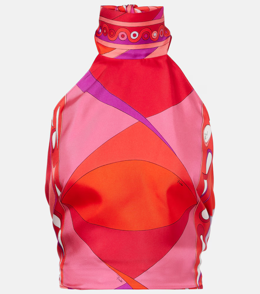 Pucci Pesci halterneck silk top | Mytheresa (US/CA)