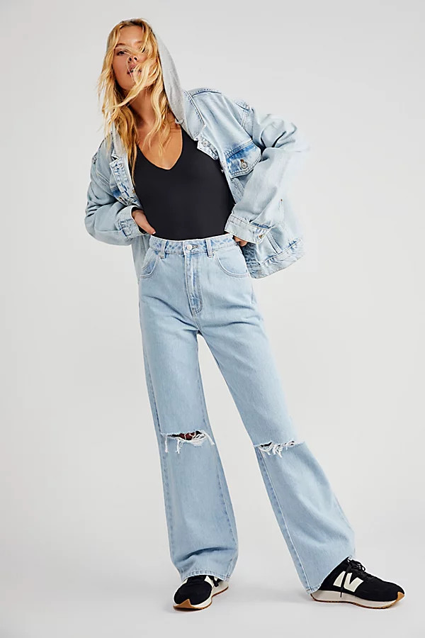 Rolla's Heidi Jeans by Rolla's at Free People, Holiday Blue Organic, 27 | Free People (Global - UK&FR Excluded)