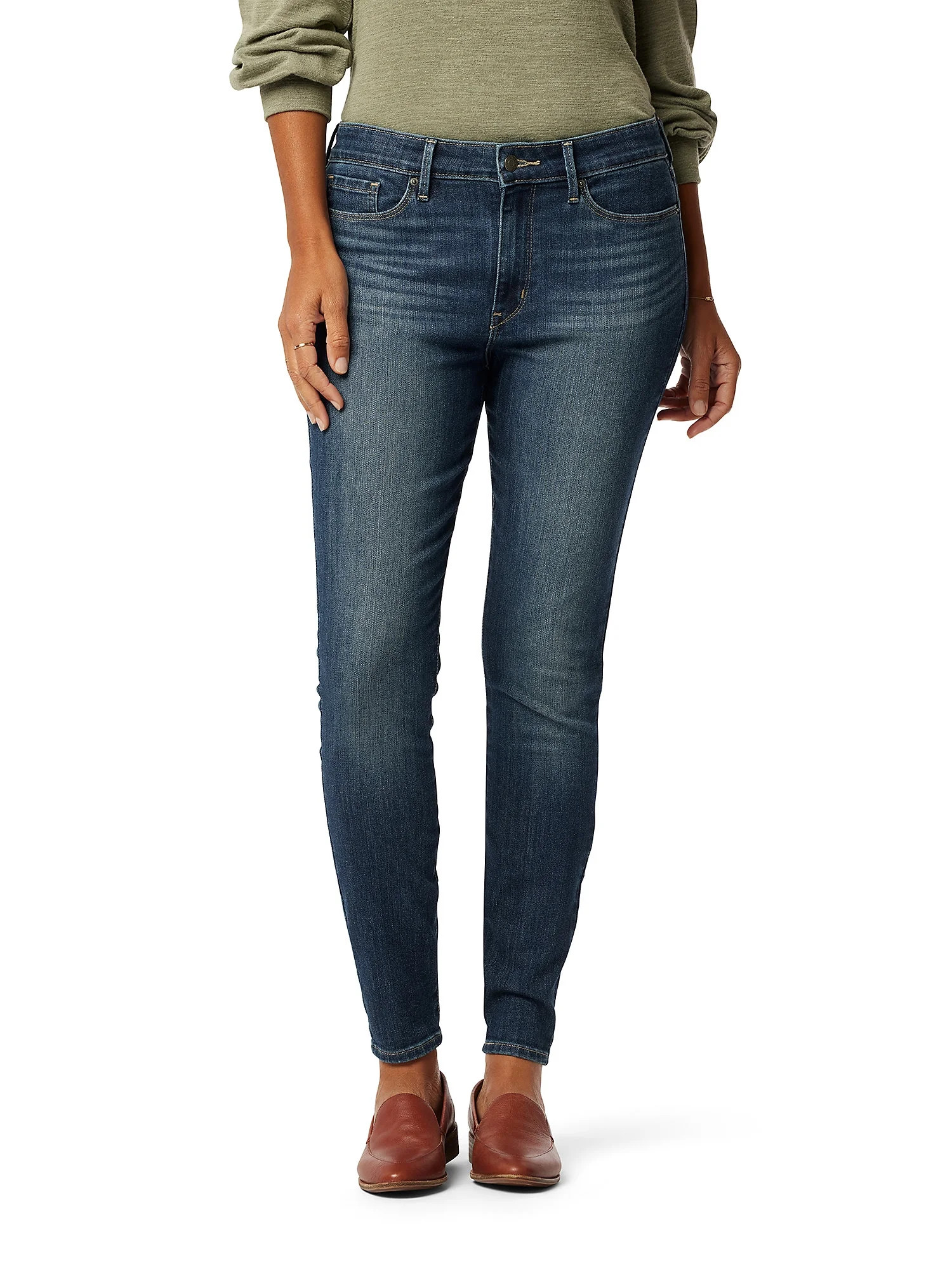 Levi Strauss Signature Women's and Women's Plus Mid Rise Skinny Jeans, Available in 27", 29", 31"... | Walmart (US)