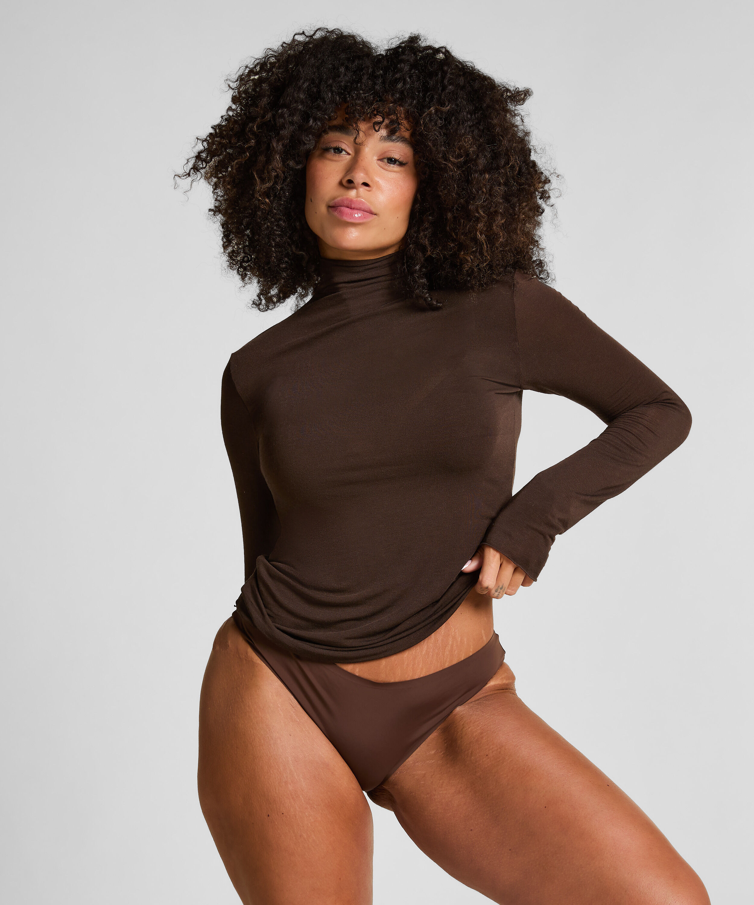 Super Soft Shirt aus Kaschmir-Mix mit Rollkragen | Hunkemoller (DE)