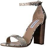 Steve Madden Women's Carrson Heeled Sandal, Grey Snake, 9.5 M US | Amazon (US)