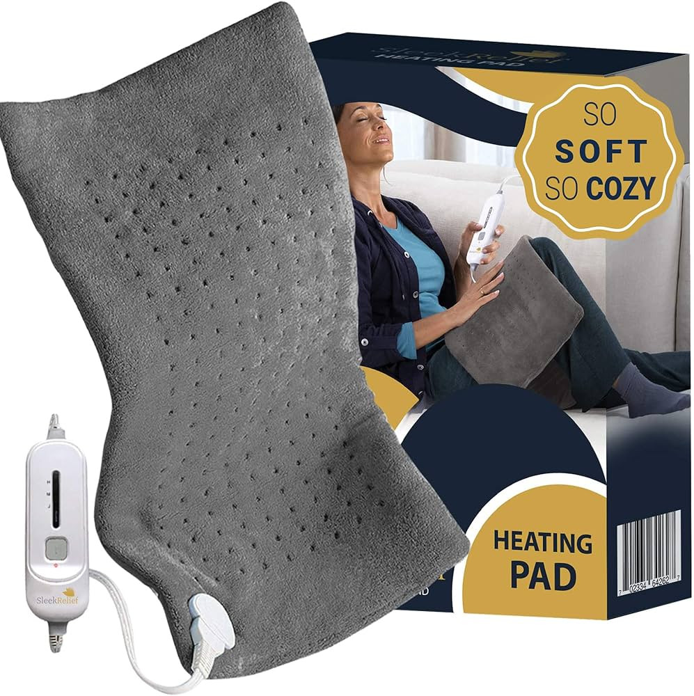 Portable Heating Pad XL –Electric Heat Pack for Back Pain Cramps Relief- Fast-Heating & Auto Sh... | Amazon (US)
