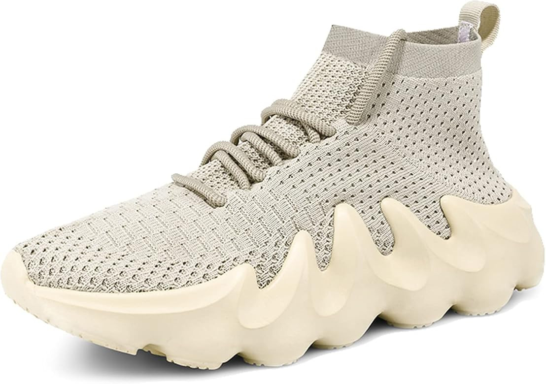 ALLY UNION MAKE FORCE Men Sock Walking High Low Top Fashion Running Sneakers Shoes | Amazon (US)