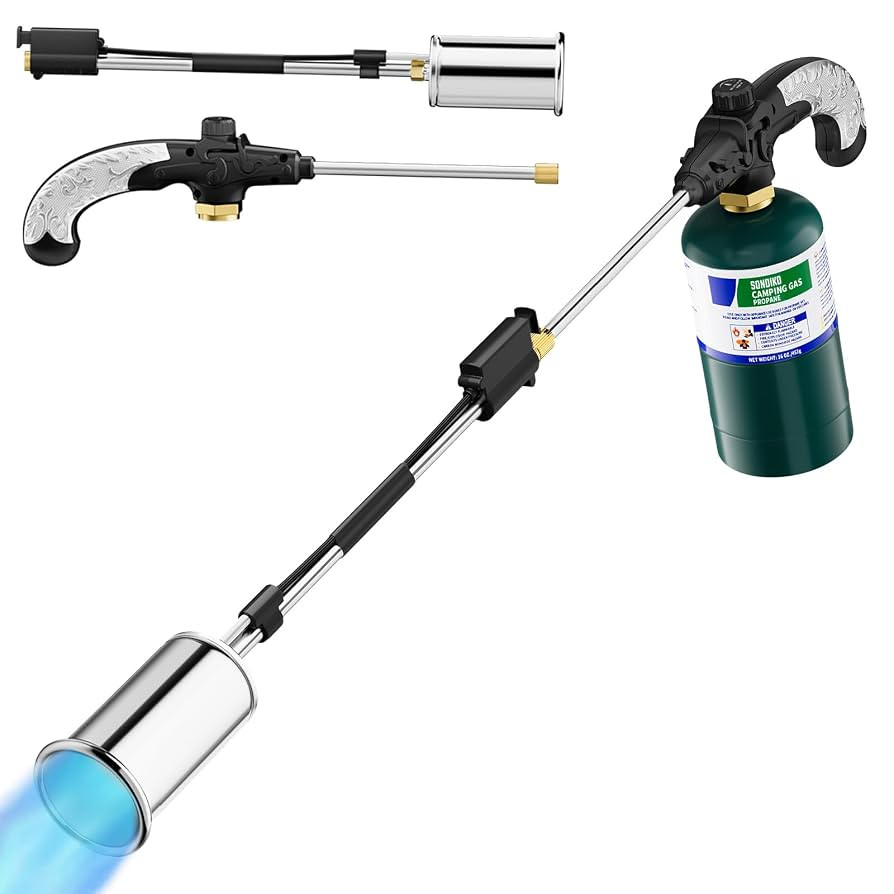 Sondiko Propane Torch Weed Burner, High Output 1,200,000 BTU Weed Torch Flamethrower, 30" Detacha... | Amazon (US)