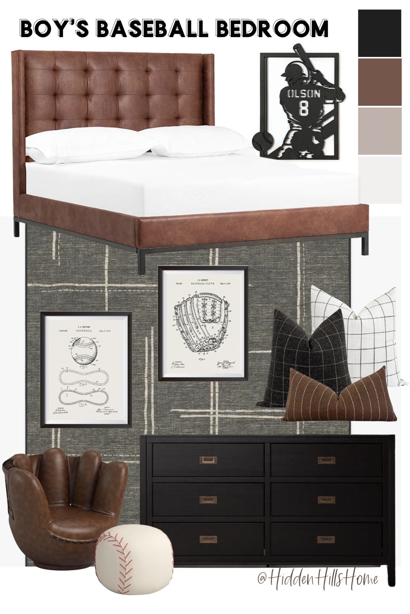 Baseball bedroom mood board, baseball player bedroom, boys bedroom mood board, sports bedroom #baseball

#LTKHome #LTKSaleAlert #LTKKids