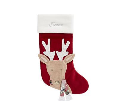 PB x pbk Classic Velvet Christmas Stocking Collection | Pottery Barn Kids | Pottery Barn Kids